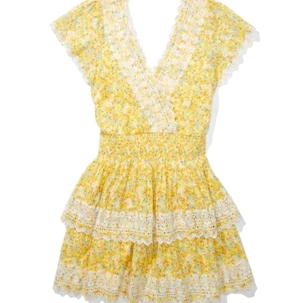 *****CHRISTMAS SPECIAL*****AE Garden Party Wrap Dress Women's Yellow X-Small